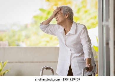 Exhausted Senior Woman Has Headache Dizziness From The Sizzling Summer Temperatures,old Elderly Suffering From Hot Summer Weather,symptoms Of Heat Stroke,high Temperature On A Sunny Day,feeling Faint