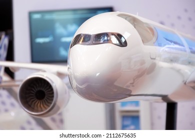 Exhibition Model Aircraft Nose Near Close Up