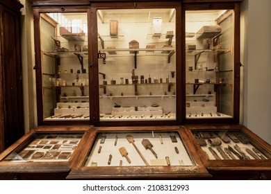 Exhibits Of Ancient Tools At The Museum Of Egyptian Antiquities In Cairo