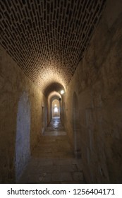 Exit door with light