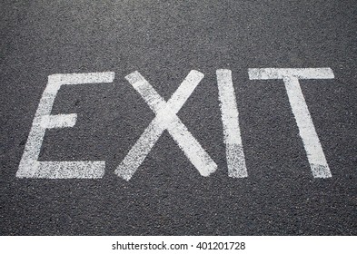 Exit Marking On Road Stock Photo 401201728 | Shutterstock