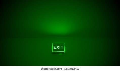 Exit on wall