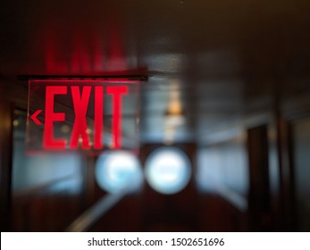 Exit sign at Chelsea market 