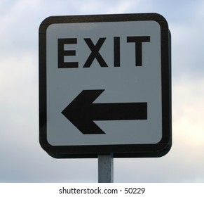 Exit Sign Reflective Surface Stock Photo 50229 | Shutterstock