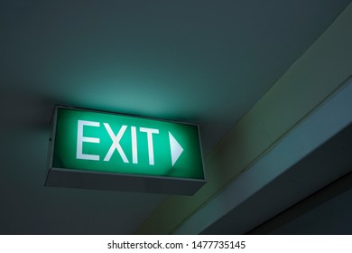 Exit sign. shoot on Sony a7ii, ISO 50, f14