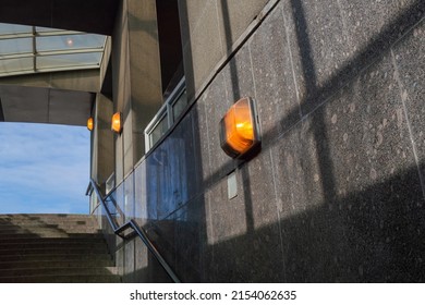 exit from the underpass. abstract background