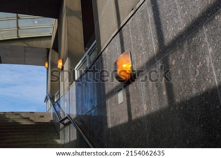 exit from the underpass. abstract background