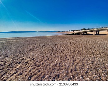 Exmouth beach in Devon, UK