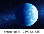 An exoplanet similar to Earth. Elements of this image furnished by NASA