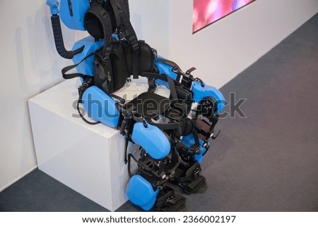 Exoskeleton for rehabilitation exercises for disabled persons, nobody