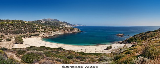 Exotic Beach In Euboea, Greece