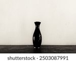 exotic black vase with white backgrounnd 