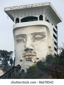 Exotic Head-likel Building In A Historic District Named 