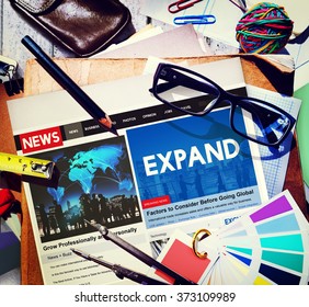 Expand Enlarge Development Growth Progress Grow Concept