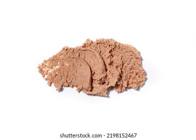 Expanded Pork Pate On White Background.