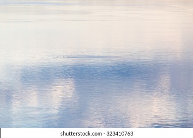 expanse of water in the lake as a backdrop