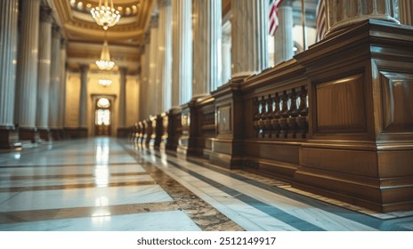 Expansive and Majestic Hallway in a Historic Government Building Captured with Flair
 - Powered by Shutterstock