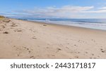 The expansive sands of El Capitan State Beach in California lie empty and tranquil during the winter.