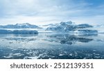 An expansive view of Antarctica