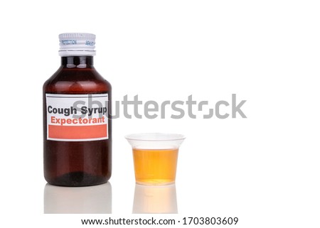 Expectorant cough mixture is prescribed as medication for chesty cough sickness