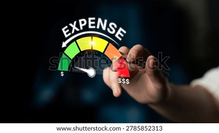 Expense control concept visualizing expense, cost, and spending with emphasis on budgeting, cost control, and financial planning Latch
