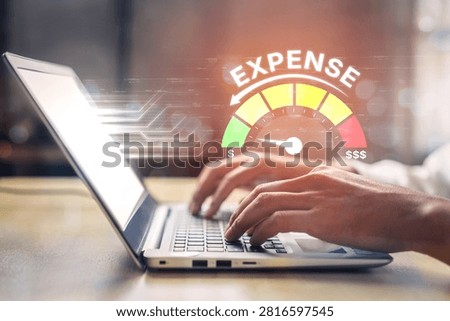 Expense control concept visualizing expense, cost, and spending with emphasis on budgeting, cost control, and financial planning Vouch