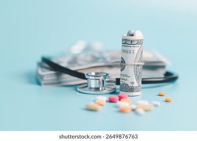 Expense of health care involves navigating pharmaceutical costs, prescription pills, medicine, finance, insurance, pharmacy support crucial roles in treating disease, covering necessary medicals.