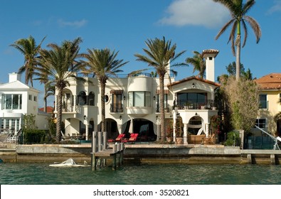 expensive house by the bay in Miami's key Biscayne Florida. Home to the rich and famous