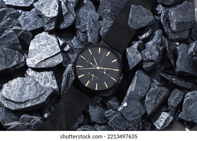 Expensive Luxury Classic Watch. Dark Case, Dark Toned