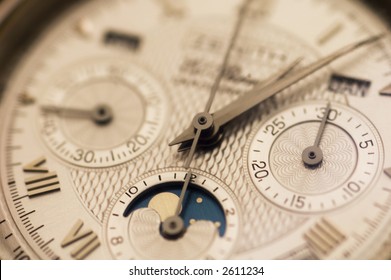 Expensive Swiss Watch Close Up