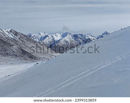 Similar – Image, Stock Photo Ascent Arlberg Freeride