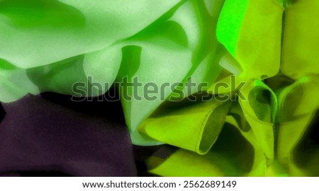 Experience the breathtaking depth and volume of our fabric in green and black. Transform your creative projects with a material that radiates beauty. creating a connection that touches your soul.