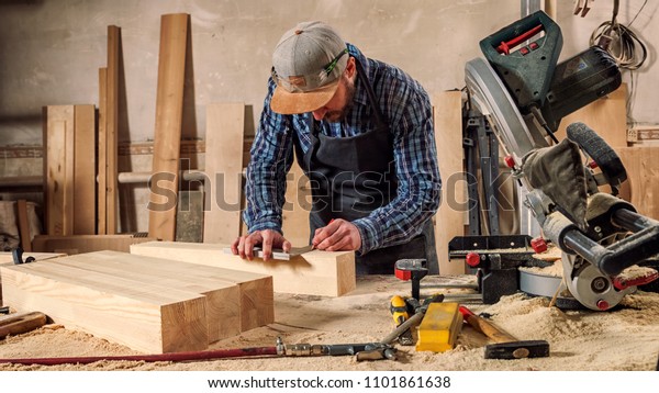 Experienced Carpenter Work Clothes Small Buiness Stock Photo (Edit Now ...