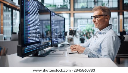 Experienced Software Developer Coding Remotely Using Cloud-based IDE Tools.