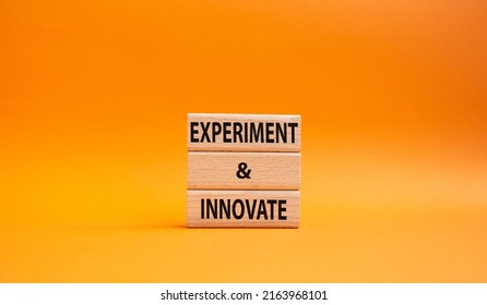 Experiment Innovate Symbol Concept Words Experiment Stock Photo ...