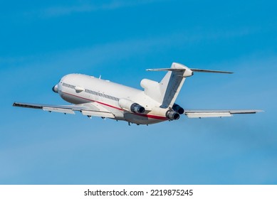 An Experimental Aircraft Taking Off For Its Next Mission.