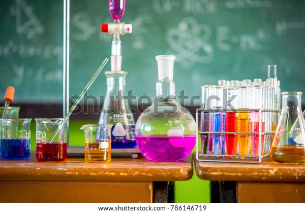 Experiments Chemistry Laboratory Asean Rural Schools Stock Photo (Edit ...