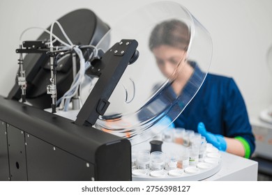 Expert Manipulating Hightech Instruments In Controlled Environment For Accurate Data Collection