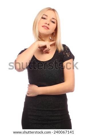 explicit gesture meaning that this girl promises you she one time or another is going to kill you