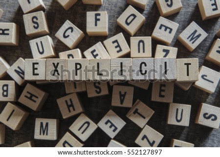 Explicit word concept