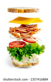 Exploded View Of A Sandwich