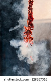 Exploding Chinese Firecrackers