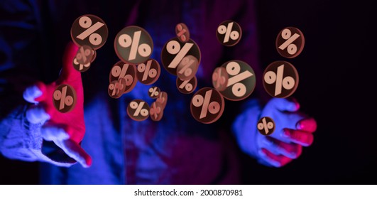Exploding Discount Cubes Percent Symbols Stock Photo 2000870981 ...