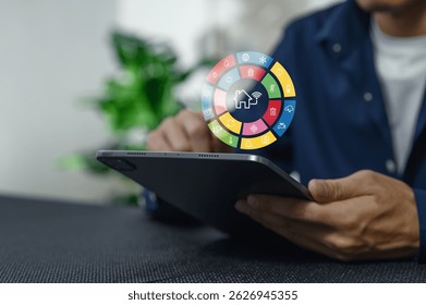 Explore advanced security systems for electrical equipment in homes and buildings. Discover how technology enhances safety and management through user-friendly interfaces on tablets.