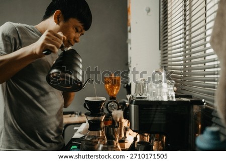 Explore detailed coffee brewing techniques in a cozy showcasing the art and craftsmanship behind each perfect cup.