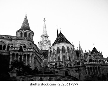 Explore the dramatic, nostalgic beauty of European architecture and landscapes in dark, moody, black and white grain photography. Keywords: dark, moody, black and white, grain, European architecture. - Powered by Shutterstock