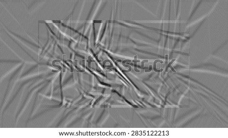 Explore dynamic gray abstract textures featuring high-contrast distorted line patterns, a central rectangular frame overlay, and textured noise backdrops. Ideal for futuristic web design, modern banner templates, and digital artwork assets.
