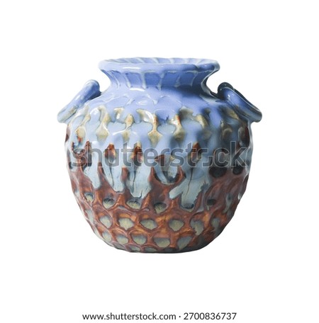 Explore the elegance of a handcrafted glazed pottery vase showcasing artistic mastery.