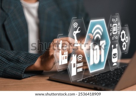 Explore the interconnected world of IoT with smart devices and seamless connectivity enhancing modern living.