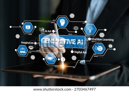 Explore the intersection of generative AI, digital art, and machine learning. This image illustrates creative technological integration for innovative imagination and artistic possibilities. Tessel